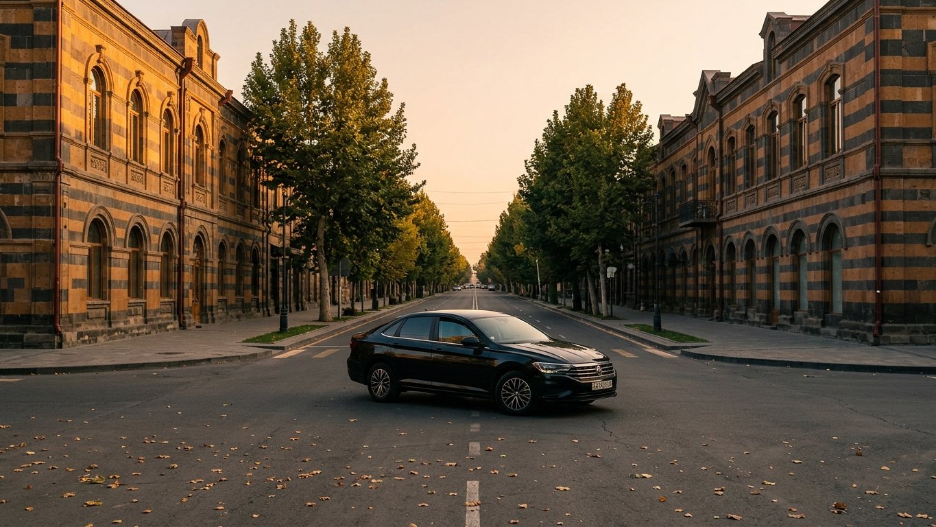 Driving from Yerevan to Gyumri